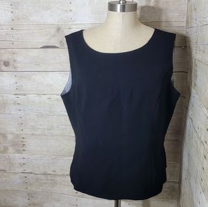 Chancelle, black blouse. Size 14